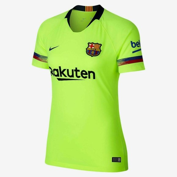 Nike Tops - Nike FC Barcelona Away Jersey top Football Volt S